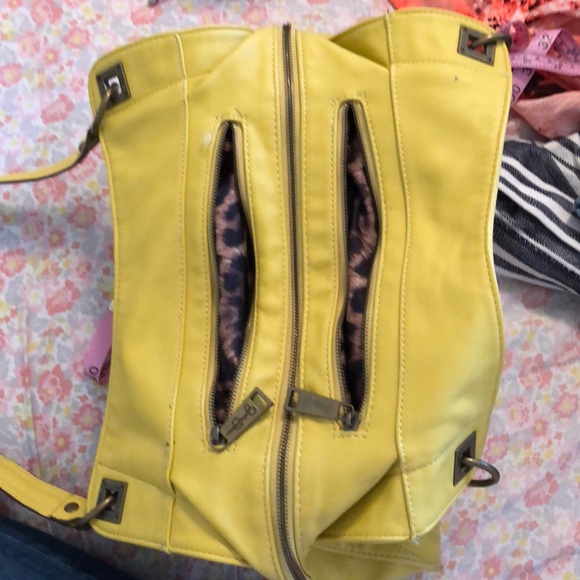 Jessica Simpson Bags Jessica Simpson Yellow Purse With Leopard